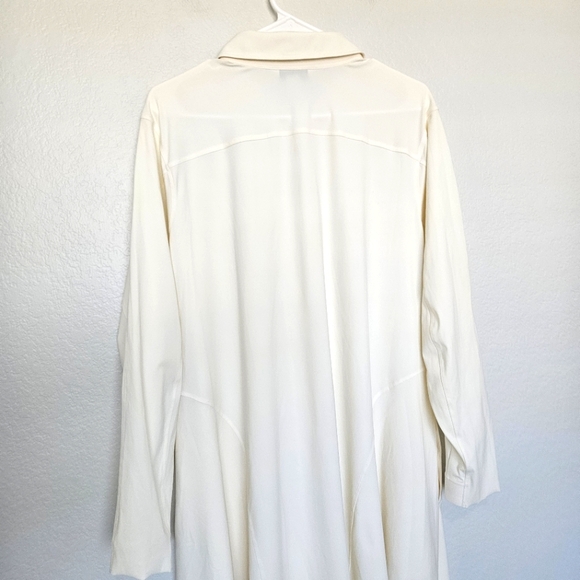 NWT Athleta | Cosmic Layer Midi Dress Magnolia White, Womens 1X - Picture 8 of 10